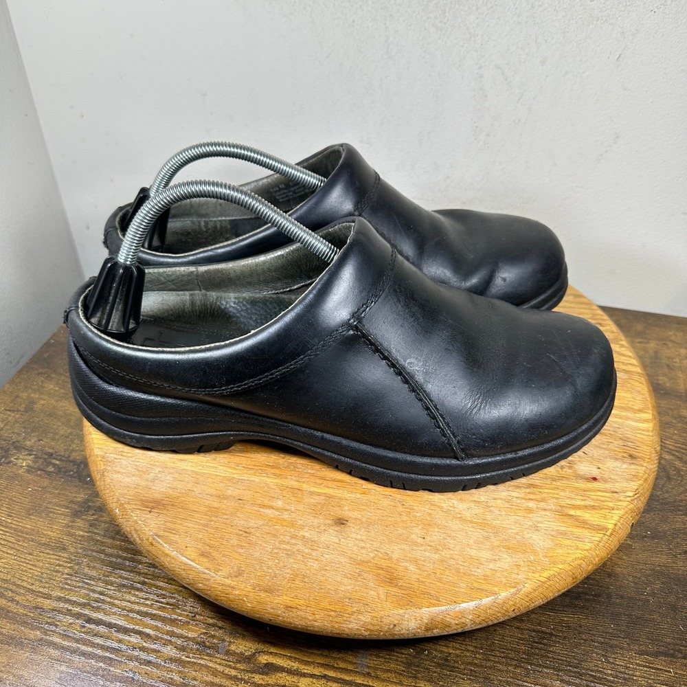 Dansko wil Mens Black Leather Clogs Size 46 12.5